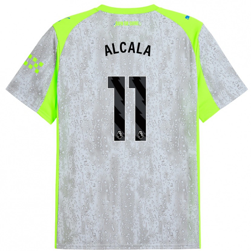 Danxen Damen Álex Alcalá #11 Grau Gelb Ausweichtrikot Trikot 2025/26 T-Shirt