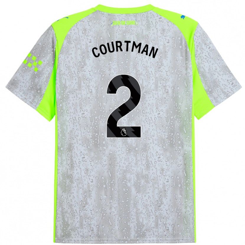 Danxen Damen Charlie Courtman #2 Grau Gelb Ausweichtrikot Trikot 2025/26 T-Shirt