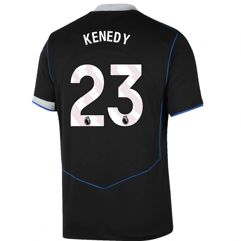 Danxen Damen Robert Kenedy #23 Schwarz Blau Silber Ausweichtrikot Trikot 2025/26 T-Shirt
