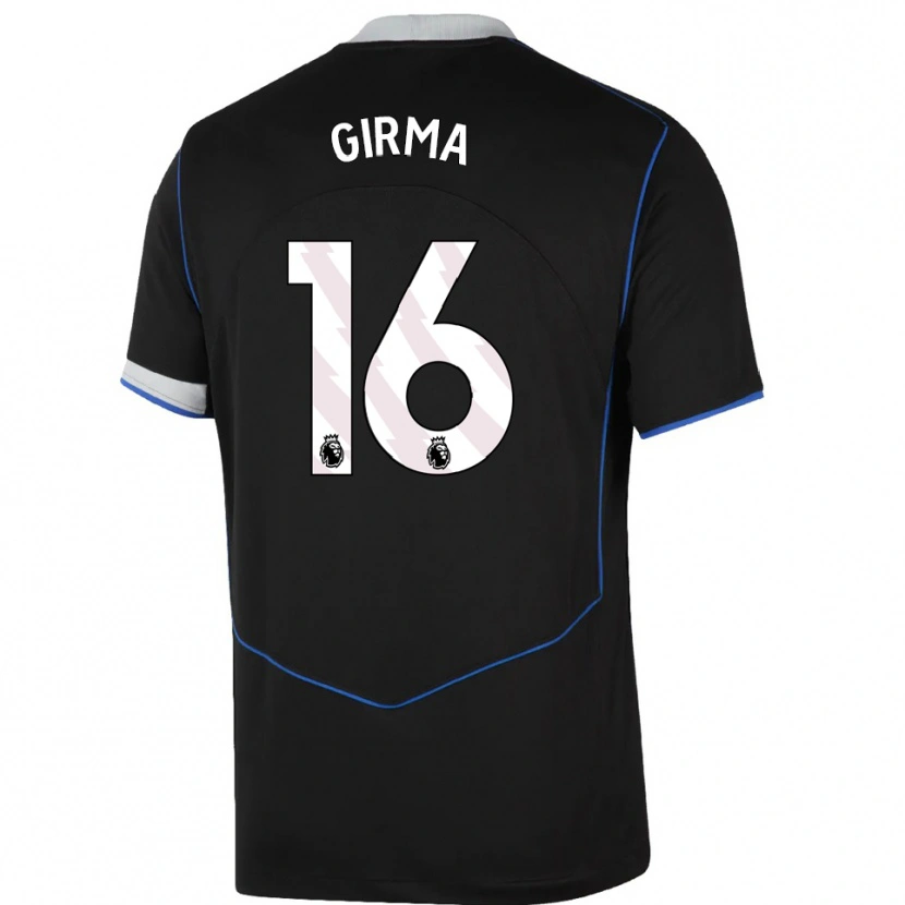 Danxen Damen Naomi Girma #16 Schwarz Blau Silber Ausweichtrikot Trikot 2025/26 T-Shirt