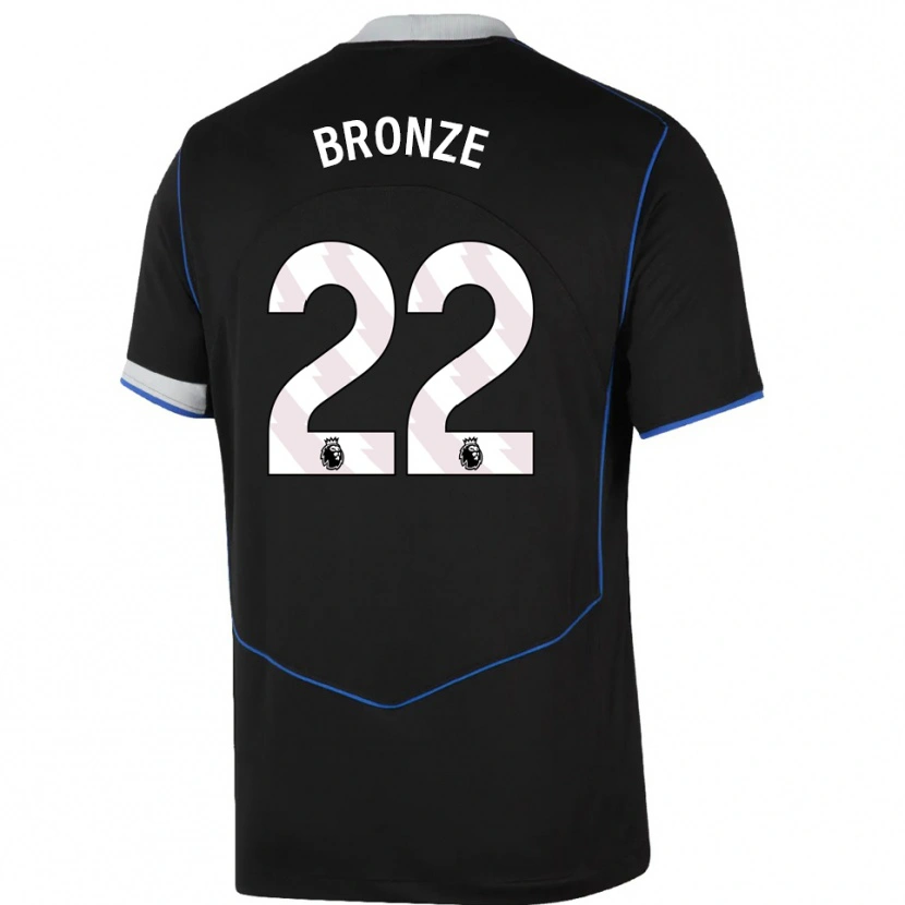 Danxen Damen Lucy Bronze #22 Schwarz Blau Silber Ausweichtrikot Trikot 2025/26 T-Shirt