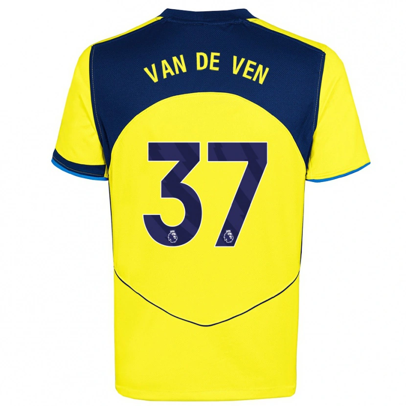 Danxen Damen Micky Van De Ven #37 Gelb Marineblau Ausweichtrikot Trikot 2025/26 T-Shirt