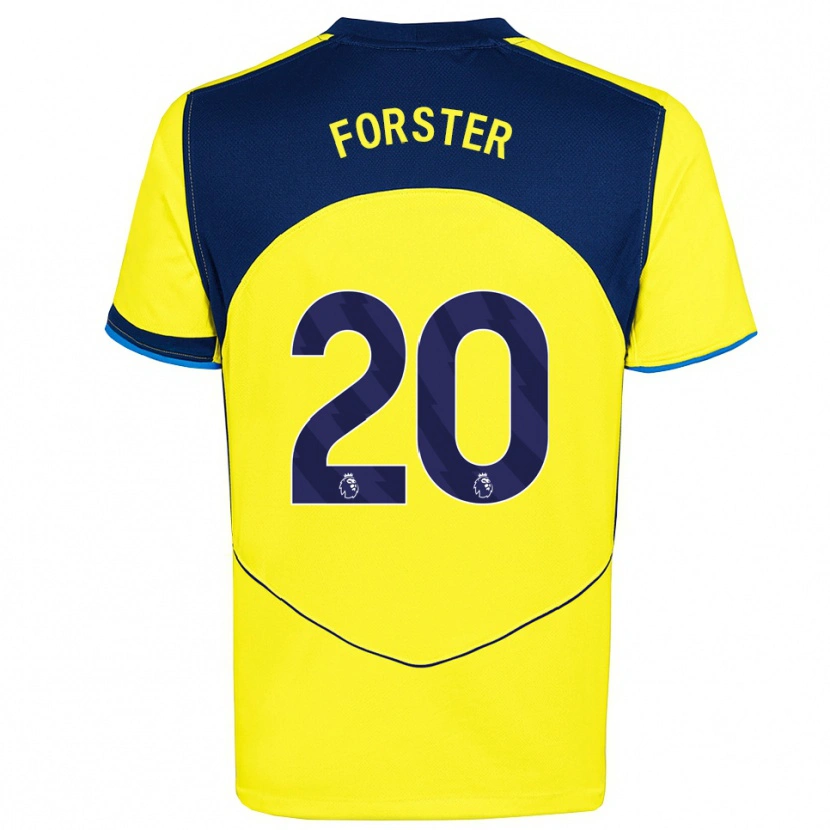 Danxen Damen Fraser Forster #20 Gelb Marineblau Ausweichtrikot Trikot 2025/26 T-Shirt