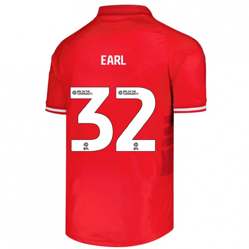 Danxen Kinder Josh Earl #32 Rot Weiß Heimtrikot Trikot 2025/26 T-Shirt