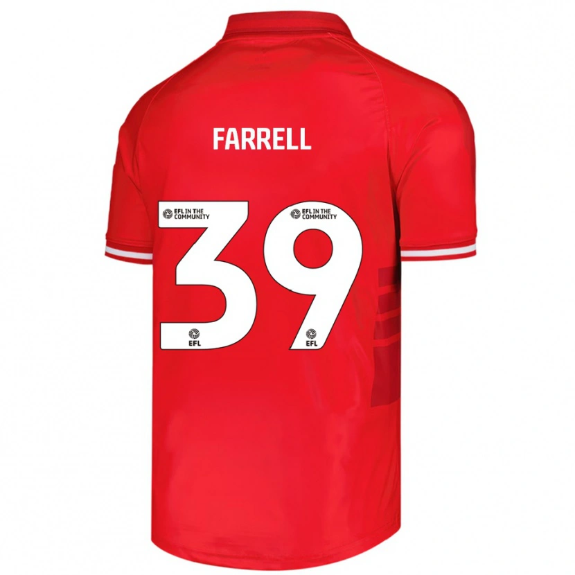 Danxen Kinder Leo Farrell #39 Rot Weiß Heimtrikot Trikot 2025/26 T-Shirt