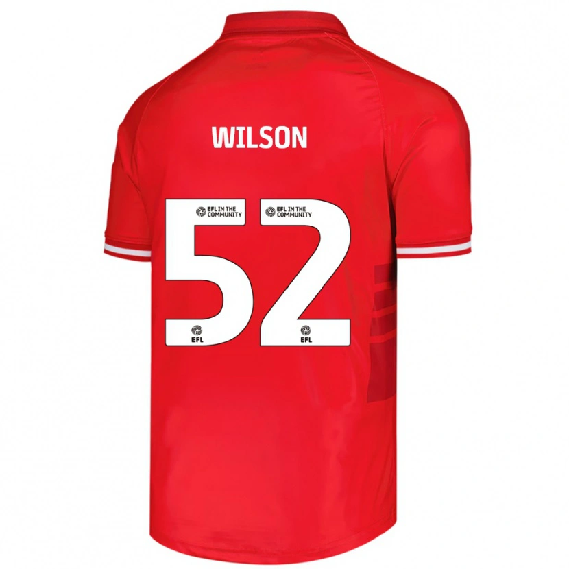 Danxen Kinder Aston Wilson #52 Rot Weiß Heimtrikot Trikot 2025/26 T-Shirt