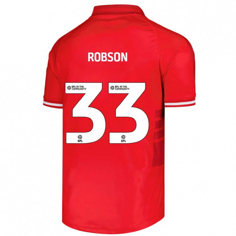 Danxen Kinder Robson Woodcock #33 Rot Weiß Heimtrikot Trikot 2025/26 T-Shirt