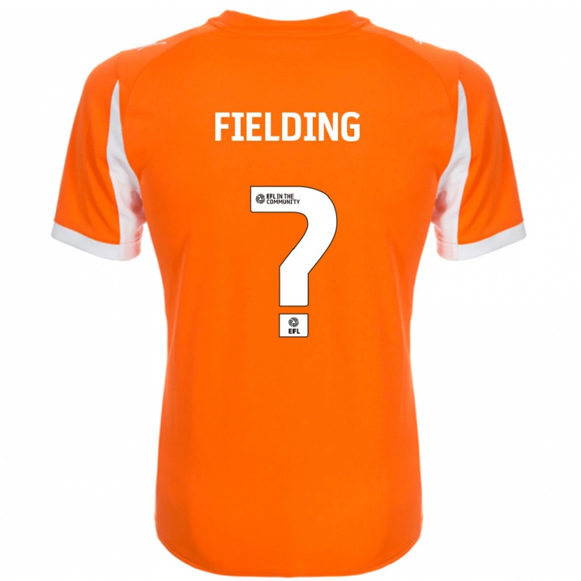 Danxen Kinder Leah Fielding #0 Orange Weiß Heimtrikot Trikot 2025/26 T-Shirt