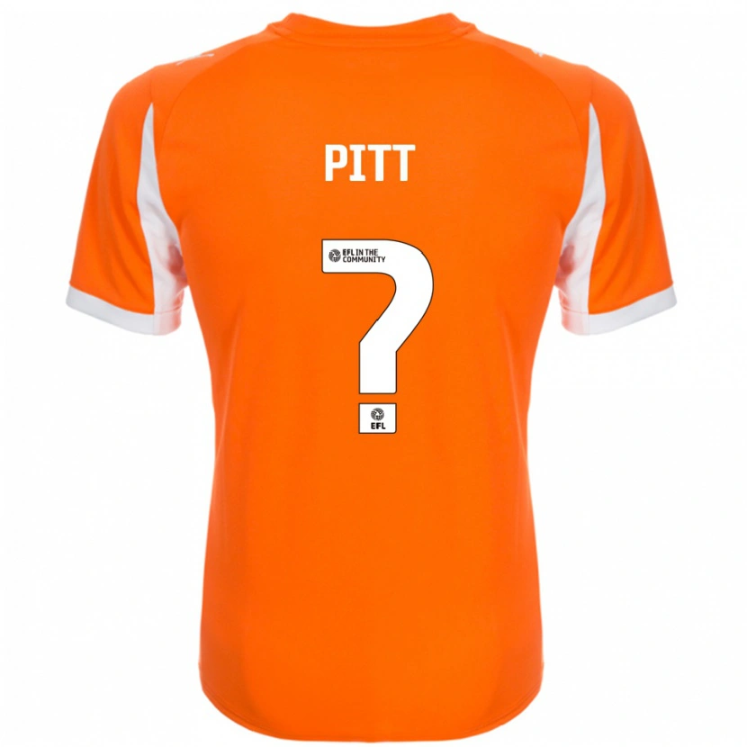 Danxen Kinder Hannah Pitt #0 Orange Weiß Heimtrikot Trikot 2025/26 T-Shirt