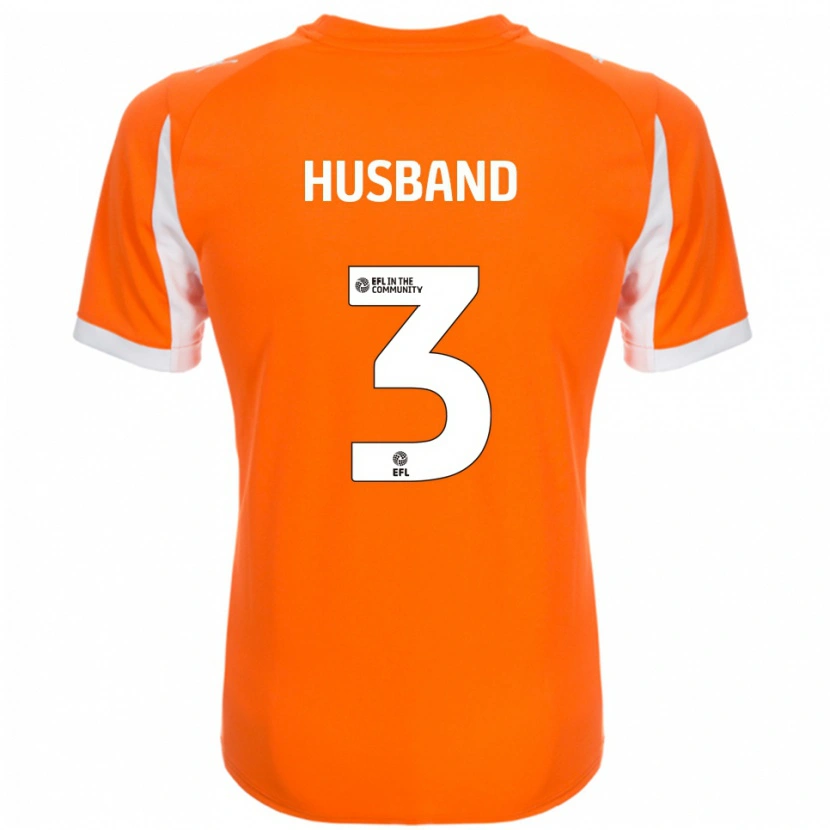 Danxen Kinder James Husband #3 Orange Weiß Heimtrikot Trikot 2025/26 T-Shirt