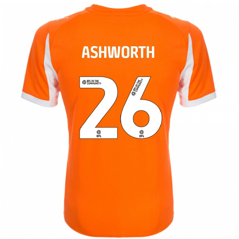 Danxen Kinder Zac Ashworth #26 Orange Weiß Heimtrikot Trikot 2025/26 T-Shirt