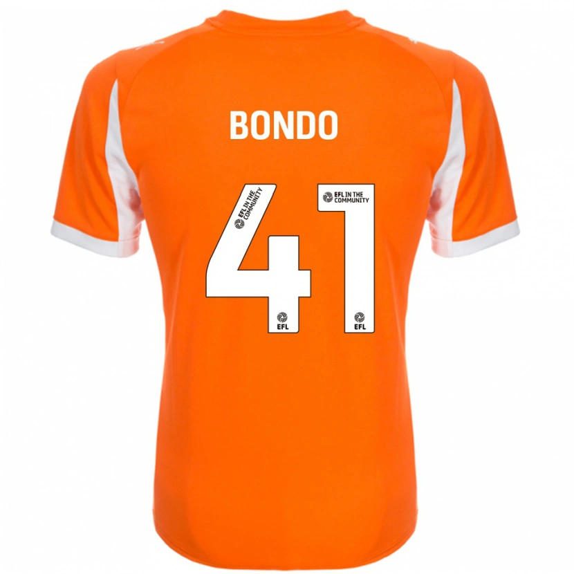 Danxen Kinder Terry Bondo #41 Orange Weiß Heimtrikot Trikot 2025/26 T-Shirt