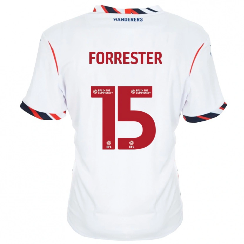 Danxen Kinder Will Forrester #15 Weiß Rot Heimtrikot Trikot 2025/26 T-Shirt