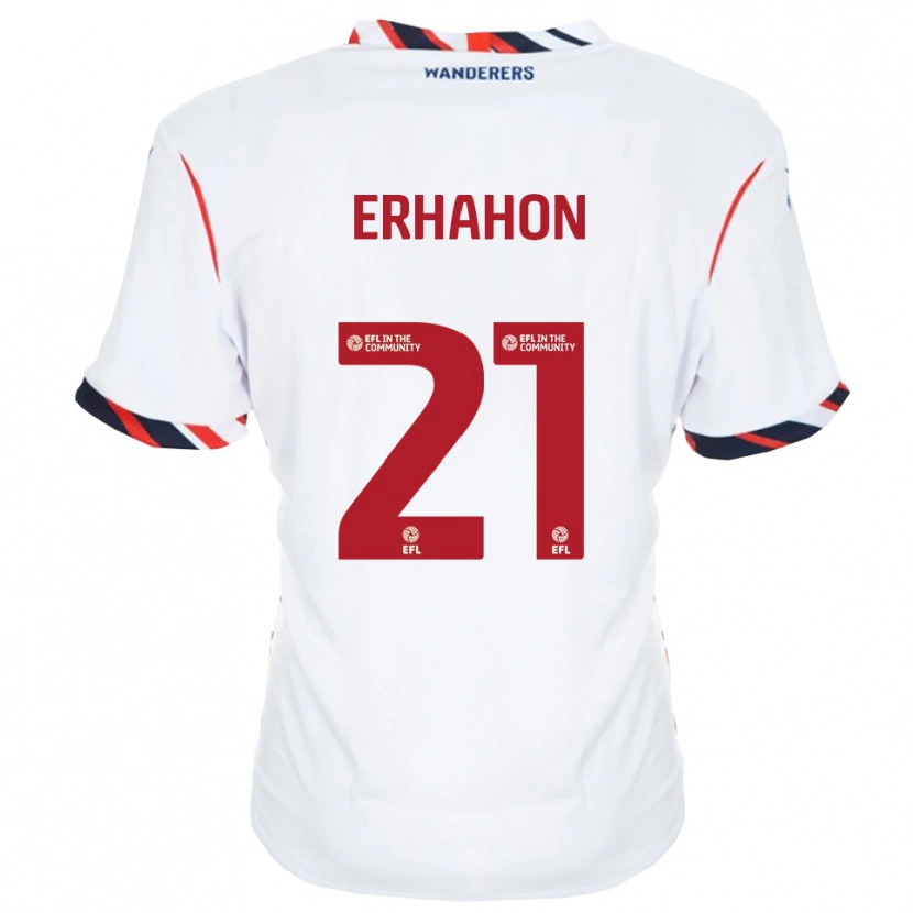 Danxen Kinder Ethan Erhahon #21 Weiß Rot Heimtrikot Trikot 2025/26 T-Shirt