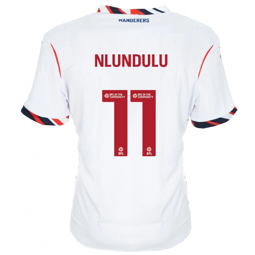 Danxen Kinder Dan Nlundulu #11 Weiß Rot Heimtrikot Trikot 2025/26 T-Shirt