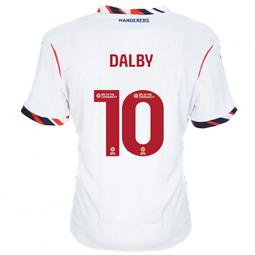Danxen Kinder Sam Dalby #10 Weiß Rot Heimtrikot Trikot 2025/26 T-Shirt
