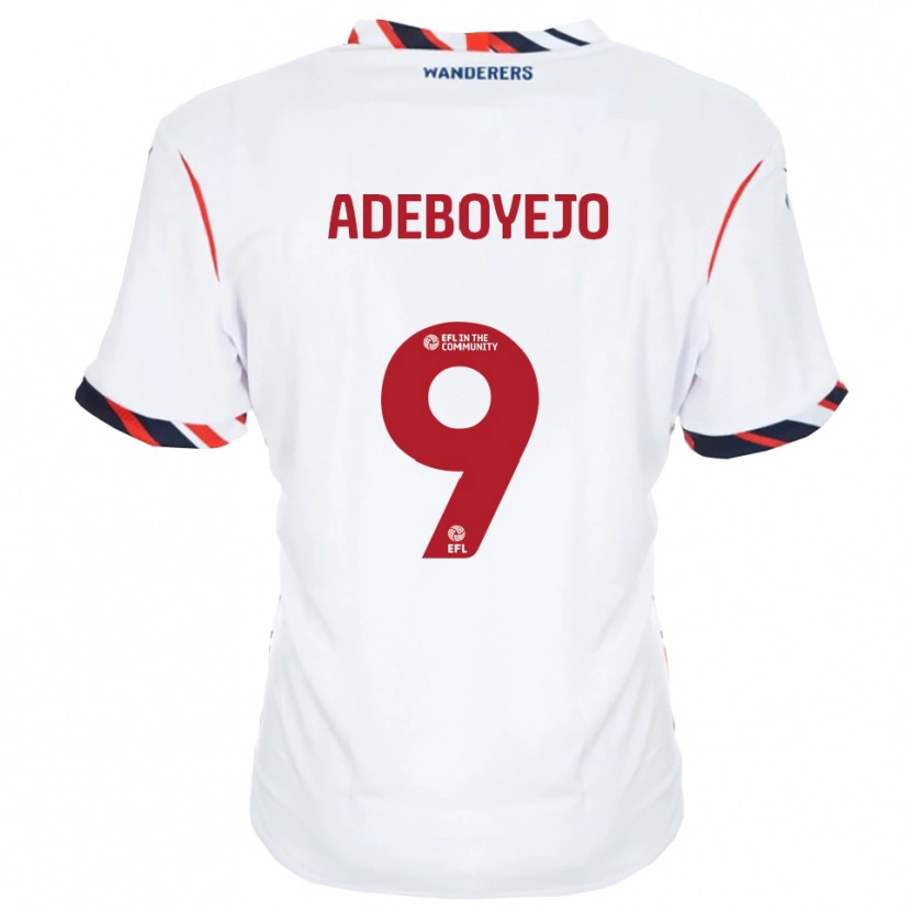 Danxen Kinder Victor Adeboyejo #9 Weiß Rot Heimtrikot Trikot 2025/26 T-Shirt