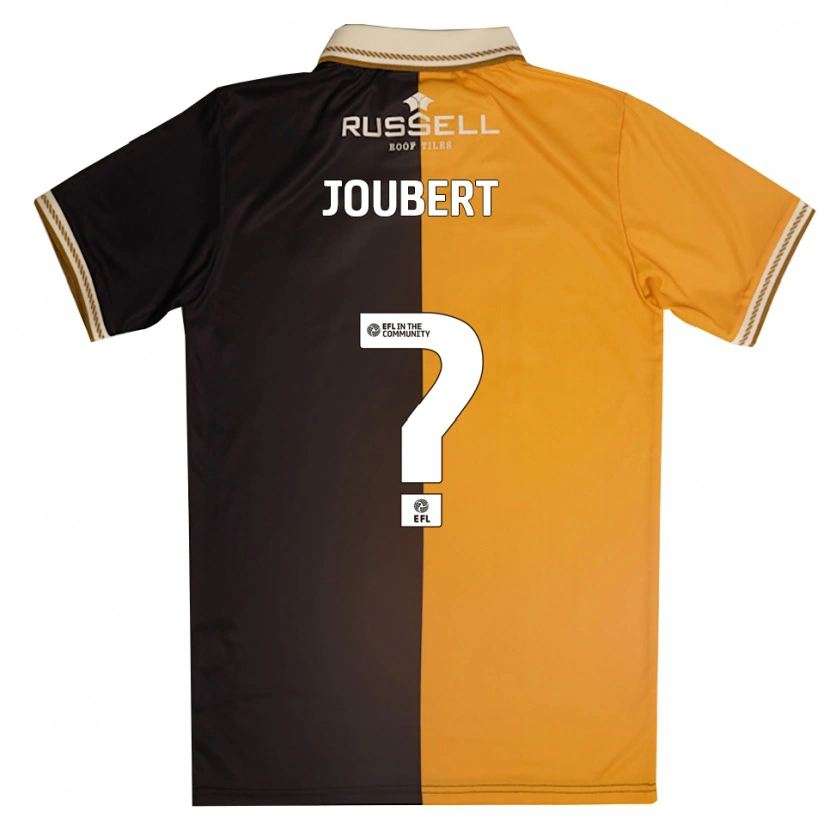 Danxen Kinder Lucas Joubert #0 Gelb Schwarz Heimtrikot Trikot 2025/26 T-Shirt