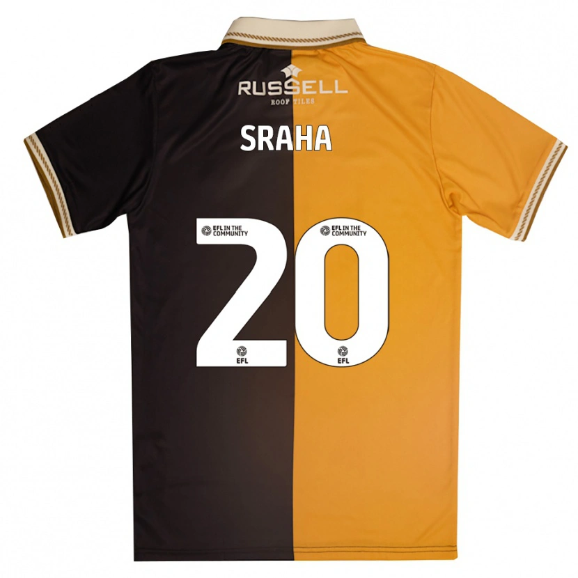 Danxen Kinder Jason Sraha #20 Gelb Schwarz Heimtrikot Trikot 2025/26 T-Shirt