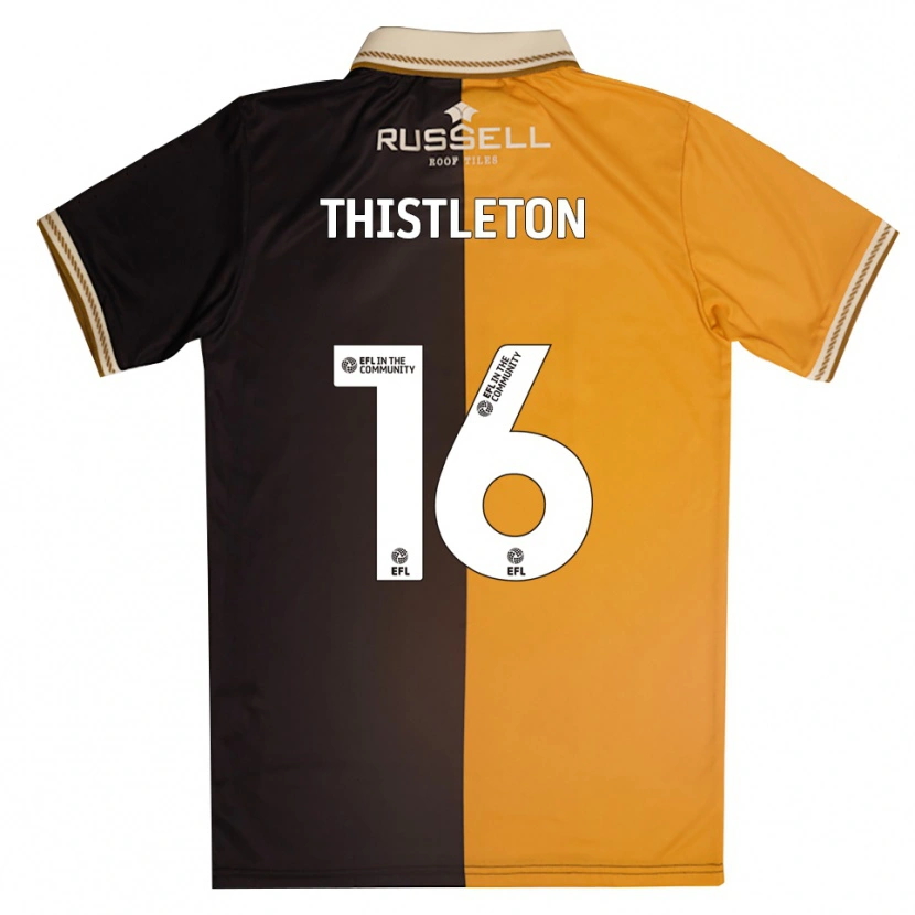 Danxen Kinder Bodi Thistleton #16 Gelb Schwarz Heimtrikot Trikot 2025/26 T-Shirt