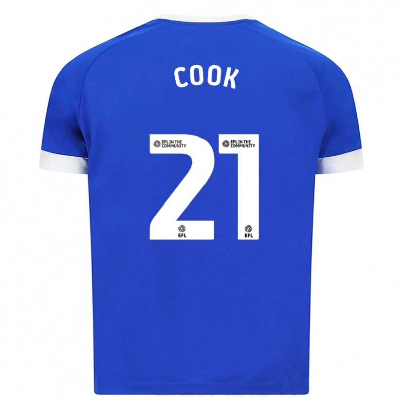 Danxen Kinder Mikayla Cook #21 Blau Weiß Heimtrikot Trikot 2025/26 T-Shirt