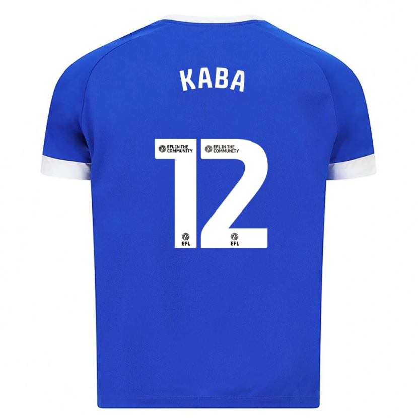 Danxen Kinder Sekou Kaba #12 Blau Weiß Heimtrikot Trikot 2025/26 T-Shirt