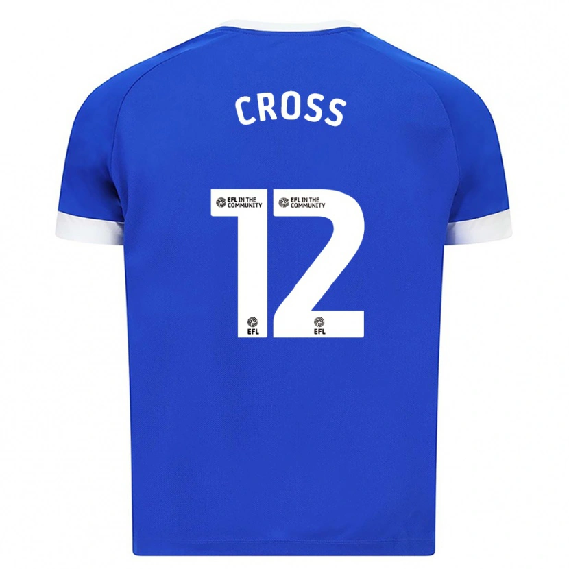 Danxen Kinder Alex Cross #12 Blau Weiß Heimtrikot Trikot 2025/26 T-Shirt