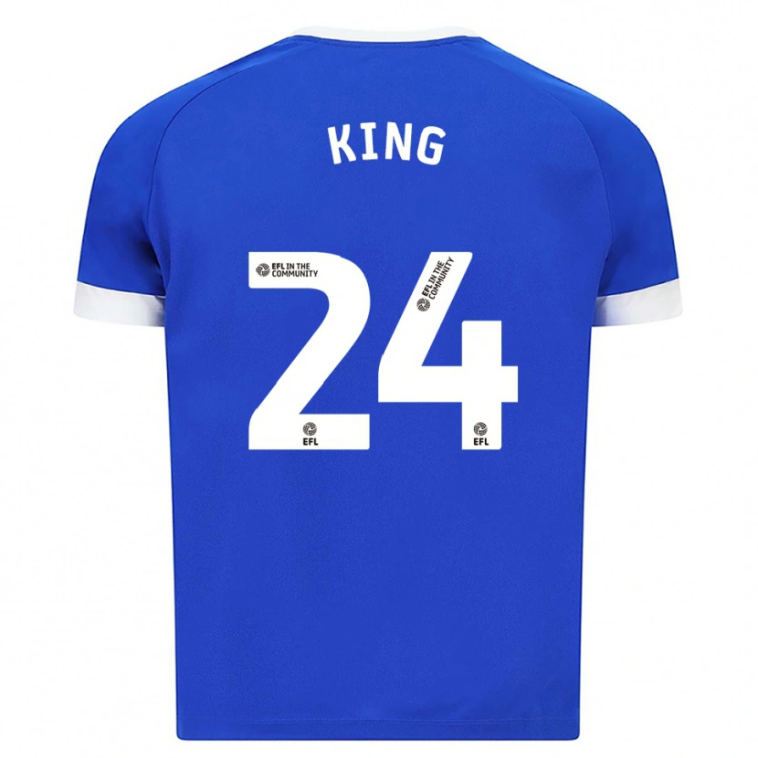 Danxen Kinder Eli King #24 Blau Weiß Heimtrikot Trikot 2025/26 T-Shirt
