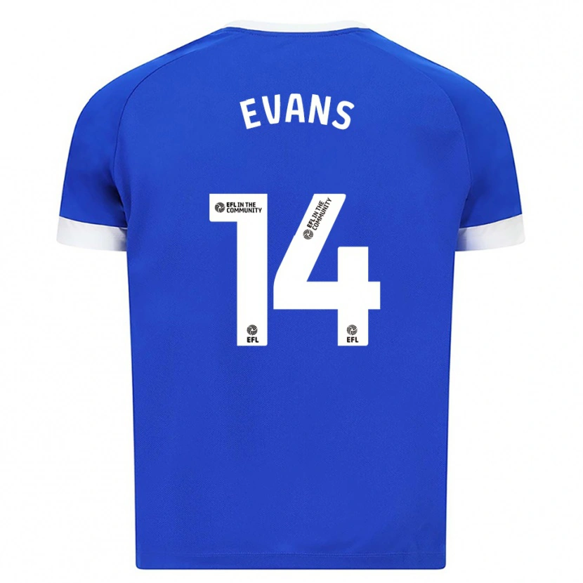 Danxen Kinder Shannon Evans #14 Blau Weiß Heimtrikot Trikot 2025/26 T-Shirt