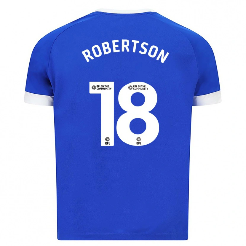 Danxen Kinder Alex Robertson #18 Blau Weiß Heimtrikot Trikot 2025/26 T-Shirt