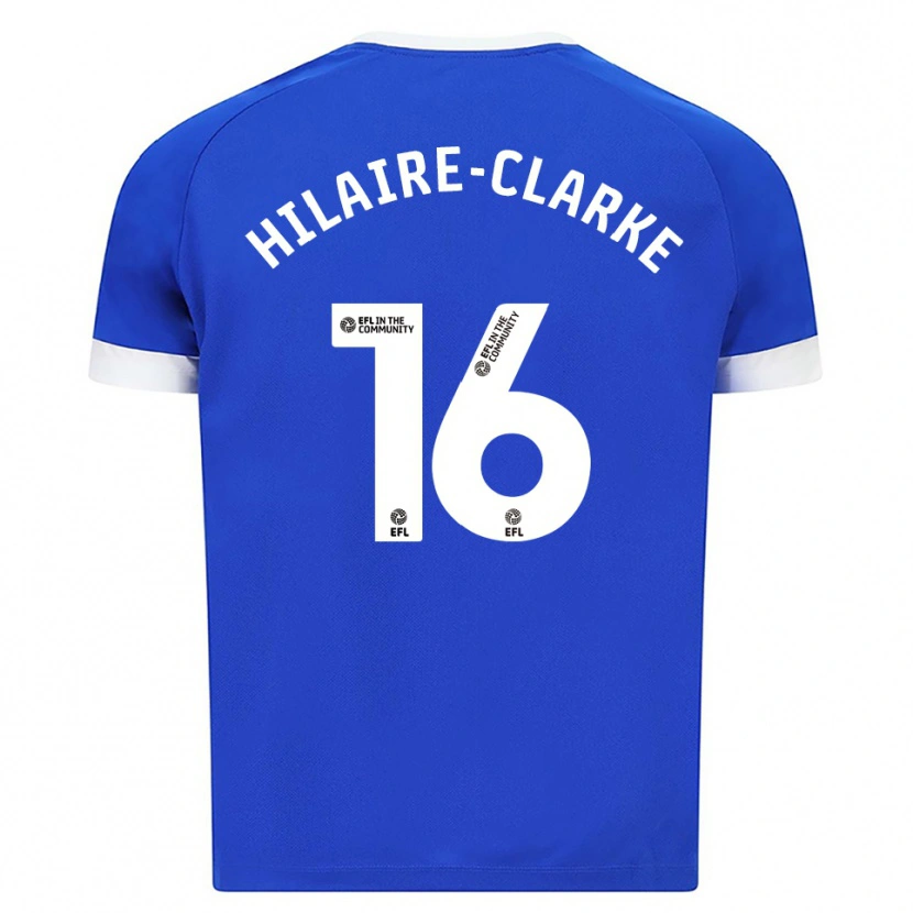 Danxen Kinder Riley Hilaire-Clarke #16 Blau Weiß Heimtrikot Trikot 2025/26 T-Shirt