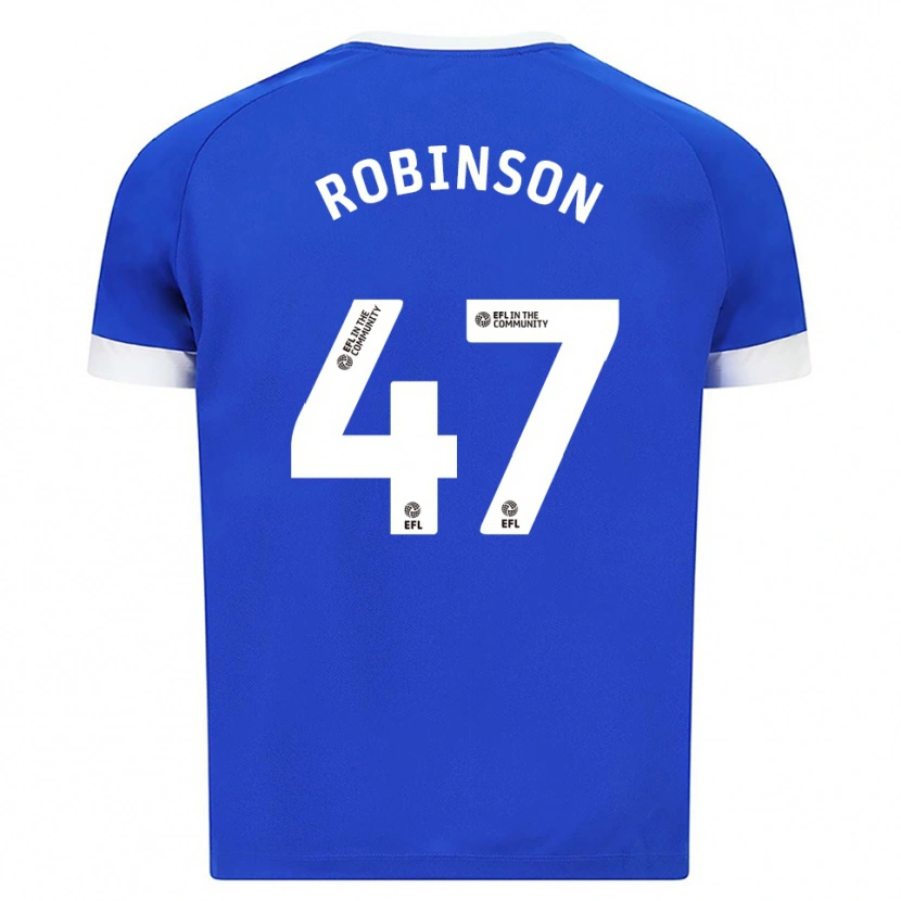 Danxen Kinder Callum Robinson #47 Blau Weiß Heimtrikot Trikot 2025/26 T-Shirt