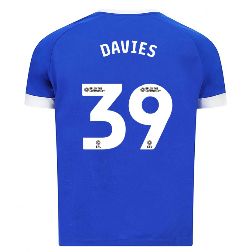 Danxen Kinder Isaak Davies #39 Blau Weiß Heimtrikot Trikot 2025/26 T-Shirt