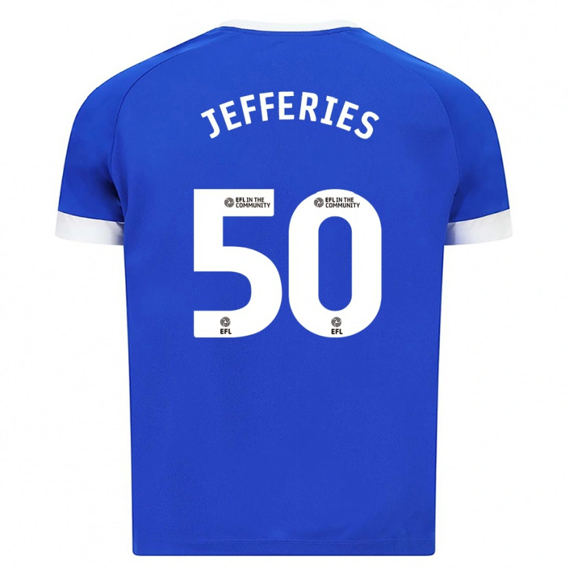 Danxen Kinder Isaac Jefferies #50 Blau Weiß Heimtrikot Trikot 2025/26 T-Shirt