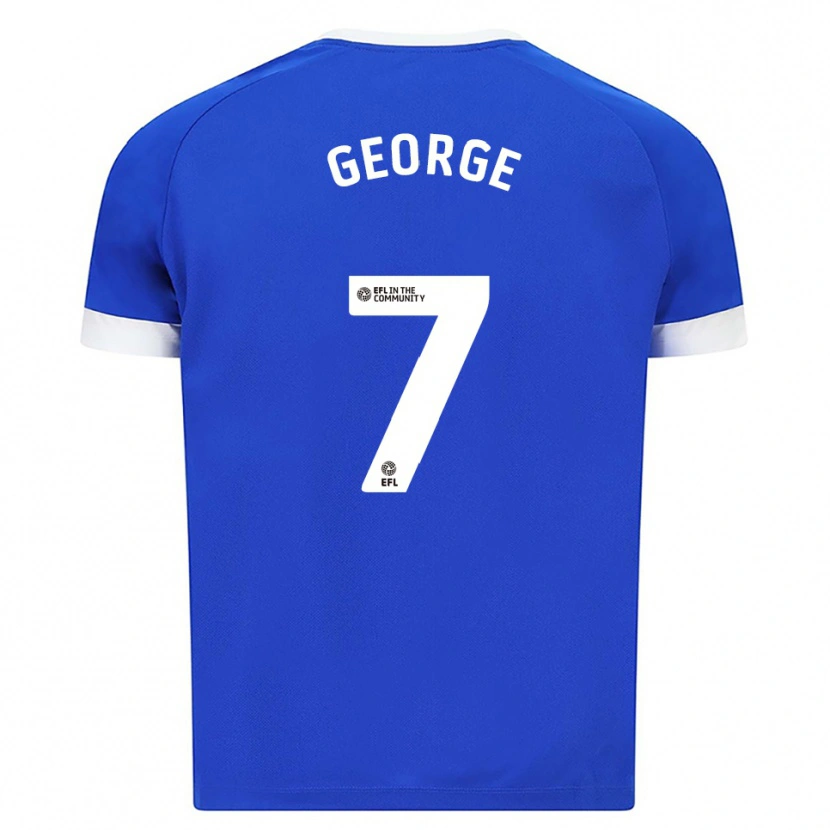 Danxen Kinder Trey George #7 Blau Weiß Heimtrikot Trikot 2025/26 T-Shirt