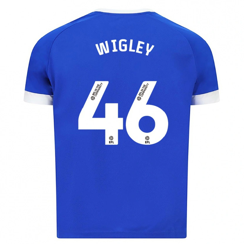 Danxen Kinder Morgan Wigley #46 Blau Weiß Heimtrikot Trikot 2025/26 T-Shirt