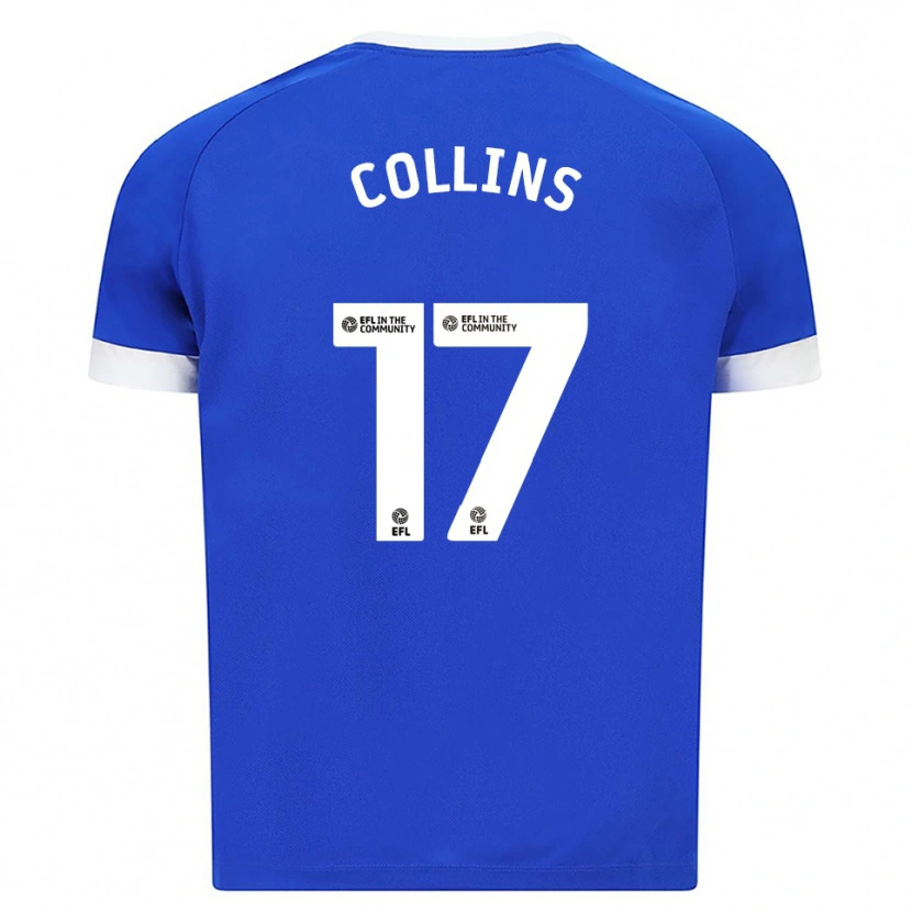 Danxen Kinder Jamilu Collins #17 Blau Weiß Heimtrikot Trikot 2025/26 T-Shirt