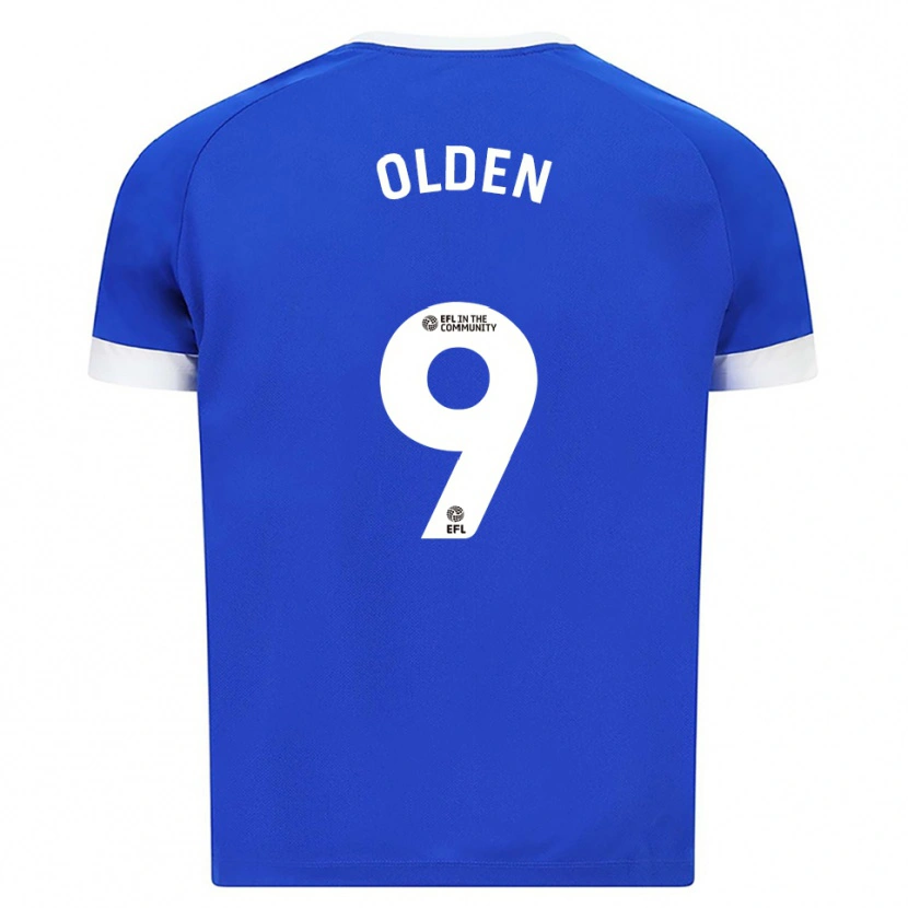 Danxen Kinder Mackenzie Olden #9 Blau Weiß Heimtrikot Trikot 2025/26 T-Shirt