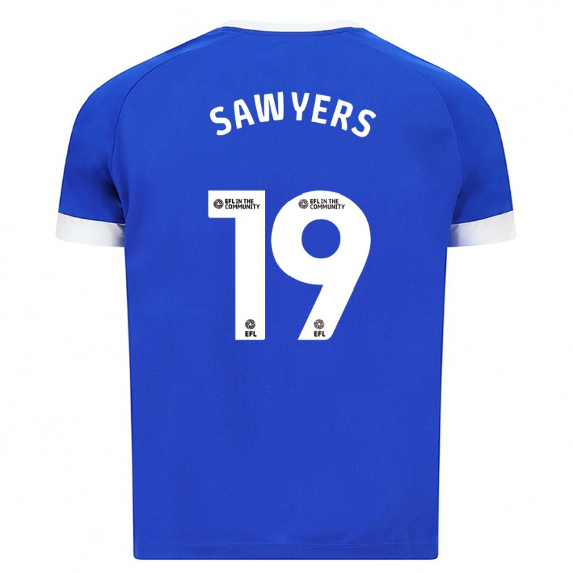 Danxen Kinder Romaine Sawyers #19 Blau Weiß Heimtrikot Trikot 2025/26 T-Shirt