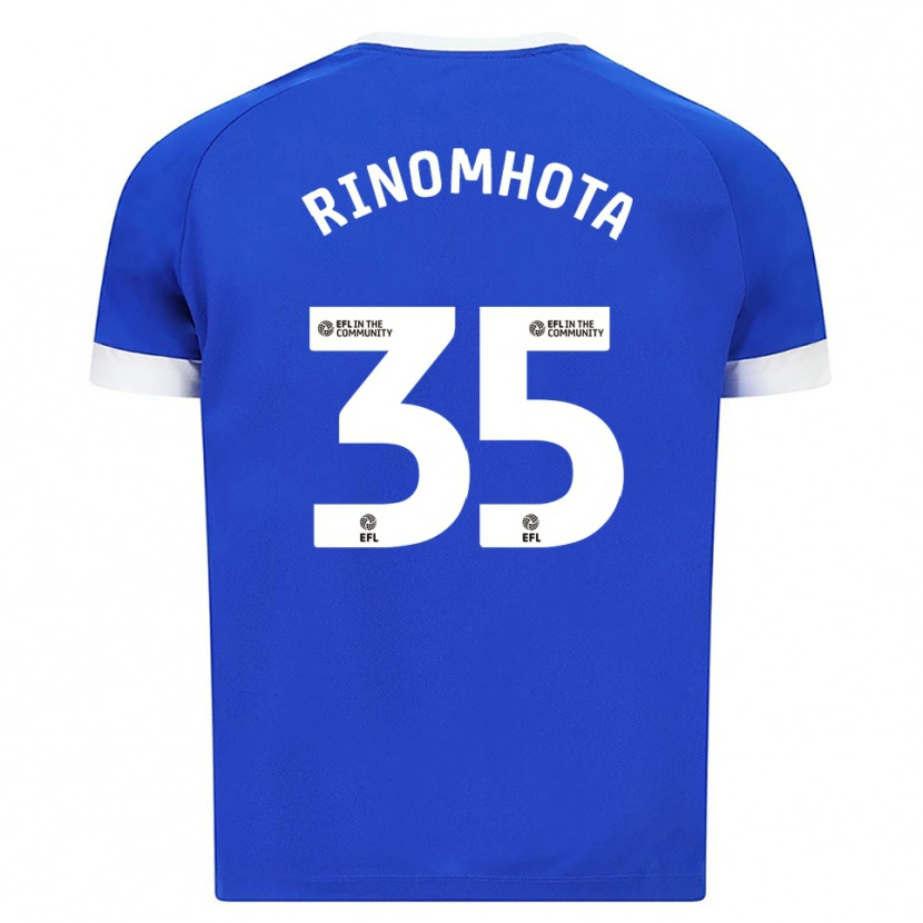 Danxen Kinder Andy Rinomhota #35 Blau Weiß Heimtrikot Trikot 2025/26 T-Shirt