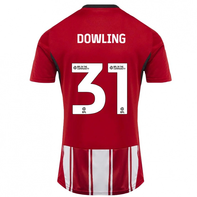 Danxen Kinder Lily Dowling #31 Rot Weiß Schwarz Heimtrikot Trikot 2025/26 T-Shirt