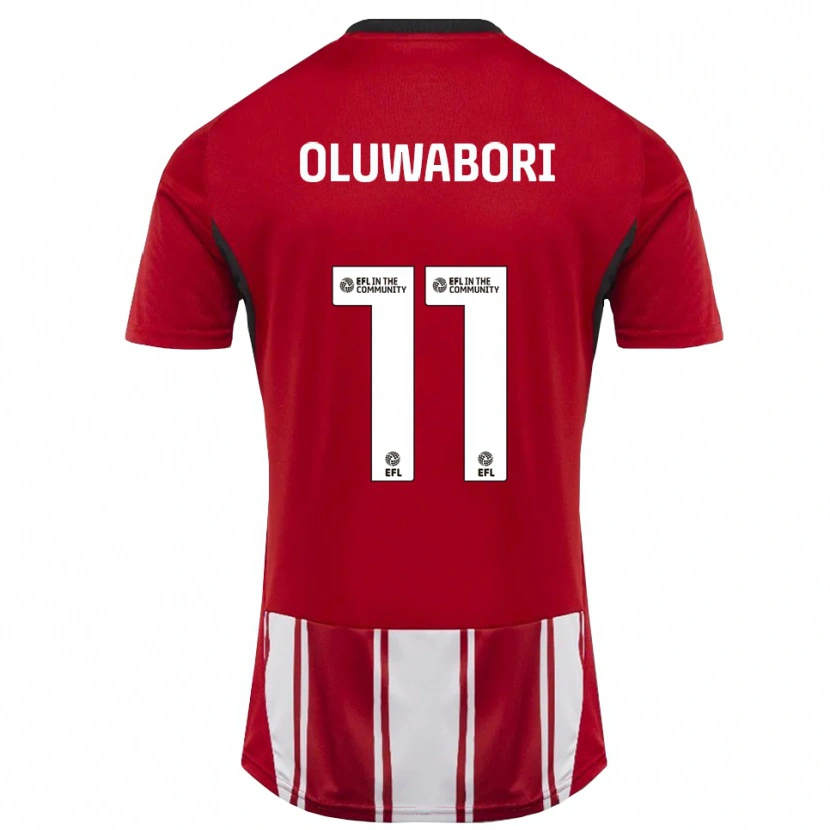 Danxen Kinder Andrew Oluwabori #11 Rot Weiß Schwarz Heimtrikot Trikot 2025/26 T-Shirt
