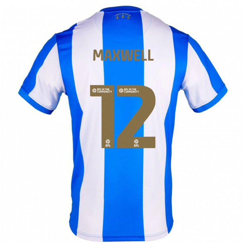 Danxen Kinder Chris Maxwell #12 Blau Weiß Heimtrikot Trikot 2025/26 T-Shirt