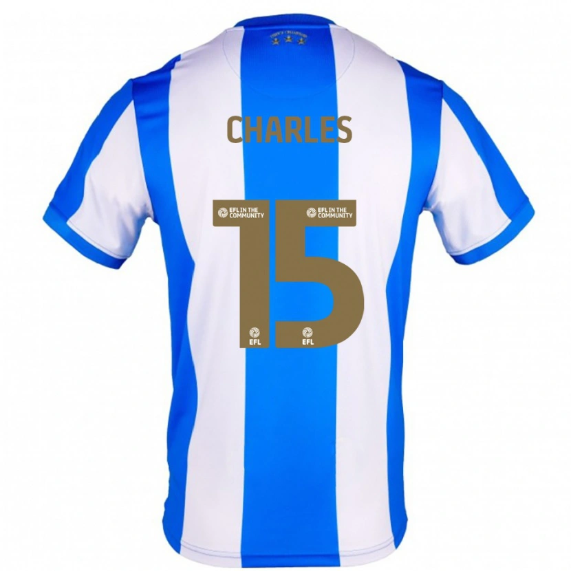 Danxen Kinder Dion Charles #15 Blau Weiß Heimtrikot Trikot 2025/26 T-Shirt
