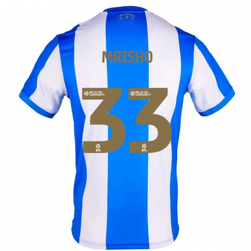 Danxen Kinder Omari Mrisho #33 Blau Weiß Heimtrikot Trikot 2025/26 T-Shirt