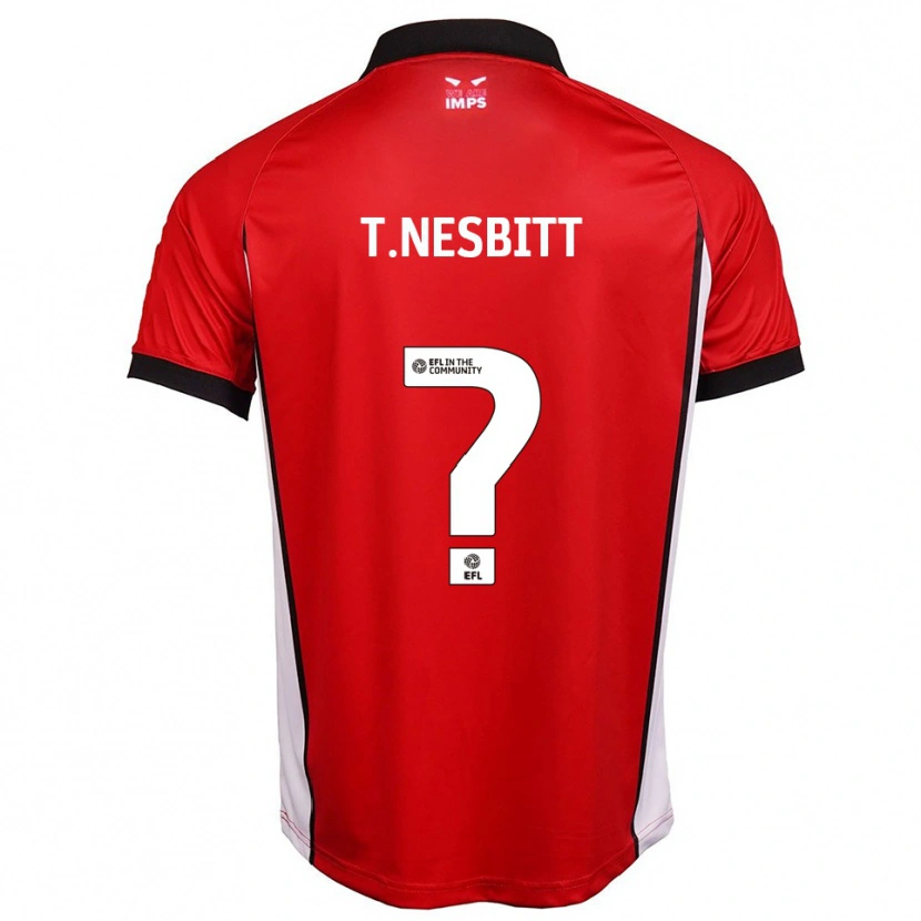 Danxen Kinder Thomas Nesbitt #0 Rot Weiß Heimtrikot Trikot 2025/26 T-Shirt
