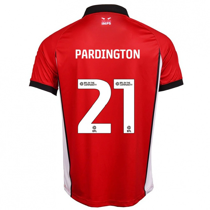 Danxen Kinder Jamie Pardington #21 Rot Weiß Heimtrikot Trikot 2025/26 T-Shirt