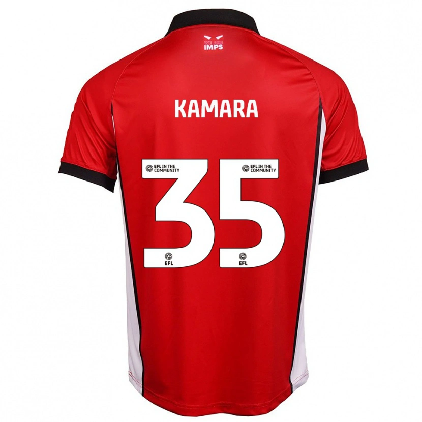 Danxen Kinder Mj Kamara #35 Rot Weiß Heimtrikot Trikot 2025/26 T-Shirt