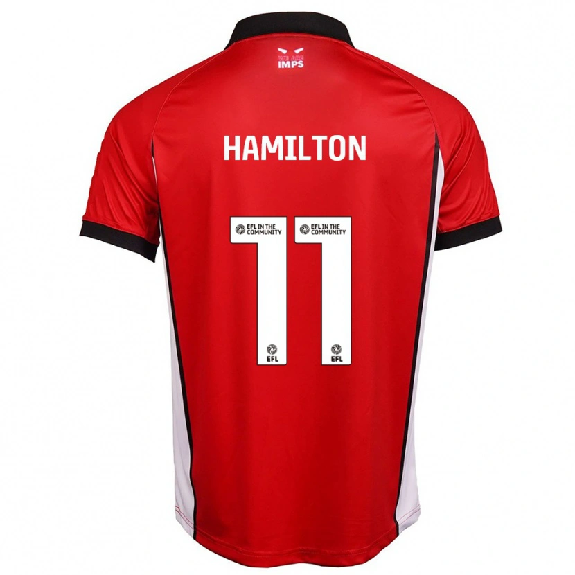 Danxen Kinder Ethan Hamilton #11 Rot Weiß Heimtrikot Trikot 2025/26 T-Shirt