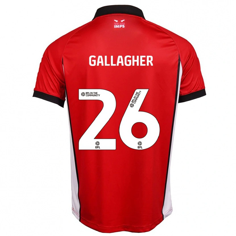 Danxen Kinder Oisín Gallagher #26 Rot Weiß Heimtrikot Trikot 2025/26 T-Shirt